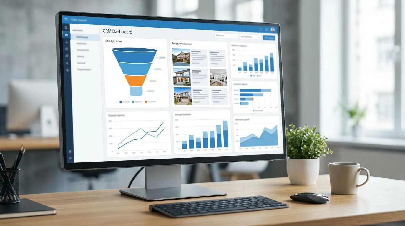 Dashboard CRM de comercialización de proyectos